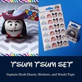 Disney Office | Disney Tsum Tsum Set - Stickers, Washi & Charm | Color: Blue/Silver | Size: Os