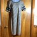 Lularoe Dresses | Lularoe Julia Dress Size M | Color: Gray/White | Size: M