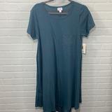 Lularoe Dresses | Lularoe Nwt High Low Carly Dress - Size Small | Color: Blue/Black | Size: Xs