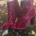 Jessica Simpson Shoes | Brand New Jessica Simpson Velvet Maroon Booties | Color: Purple/Black | Size: 9.5