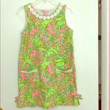 Lilly Pulitzer Dresses | Lilly Pulitzer Girls Knit Shift Dress | Color: Green/Yellow | Size: Lg