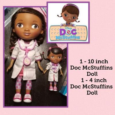 Disney Toys | Doc Mcstuffins 10" Doll & 4" Doll | Color: Black/Brown | Size: 1 - 10" Doll 1 - 4" Doll