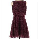 Free People Dresses | Free People Floral Velvet Mini Dress Nwt | Color: Purple | Size: 2