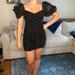 Zara Dresses | New Zara Polka Dot Mini Dress | Color: Black | Size: S