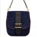 Burberry Bags | Burberry The Buckle Shoulder Bag Suede Navy | Color: Black | Size: Measurements In Description