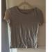 American Eagle Outfitters Tops | American Eagle Striped Tee | Color: Black/Brown | Size: M