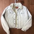 Levi's Jackets & Coats | Levi’s Sherpa Denim Jacket | Color: Silver/White | Size: Xl
