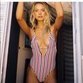 Free People Swim | Free People X Frankies Janelle One Piece Swimsuit | Color: Tan | Size: L