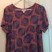 Lularoe Dresses | Carly Dress | Color: Black/Purple | Size: L