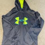 Under Armour Jackets & Coats | Grey Under Armor Hoodie | Color: Black/Blue | Size: S