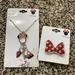 Disney Accessories | Minnie Mouse Ring & Necklace Set Nwt | Color: White/Silver | Size: Osg
