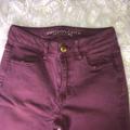 American Eagle Outfitters Jeans | American Eagle Maroon Denim Jeans | Color: Purple | Size: 0