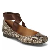 Jessica Simpson Shoes | Jessica Simpson Mandalaye Snake Print Ballet Flats Size 6 | Color: Silver | Size: 6