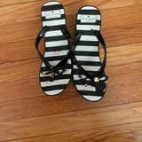 Kate Spade Shoes | Kate Spade Strip Flip Flops | Color: Black | Size: 9