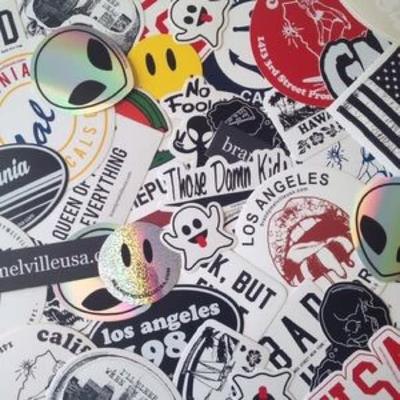 Brandy Melville Accessories | 100 Brandy Stickers | Color: White/Silver | Size: Os