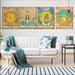 Anthropologie Wall Decor | 4 Pcs Tarot Tapestry Wheel Of Fortune, Sun Moon | Color: Silver | Size: Os