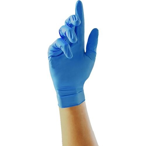 UNICARE Einweg Handschuhe Nitril Ungepudert Extra Large (XL) Blau 100 Stück Image