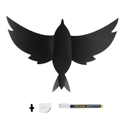 Securit® 3D Vogelkreidetafel – inklusive 7 Teile und Kreidemarker Image