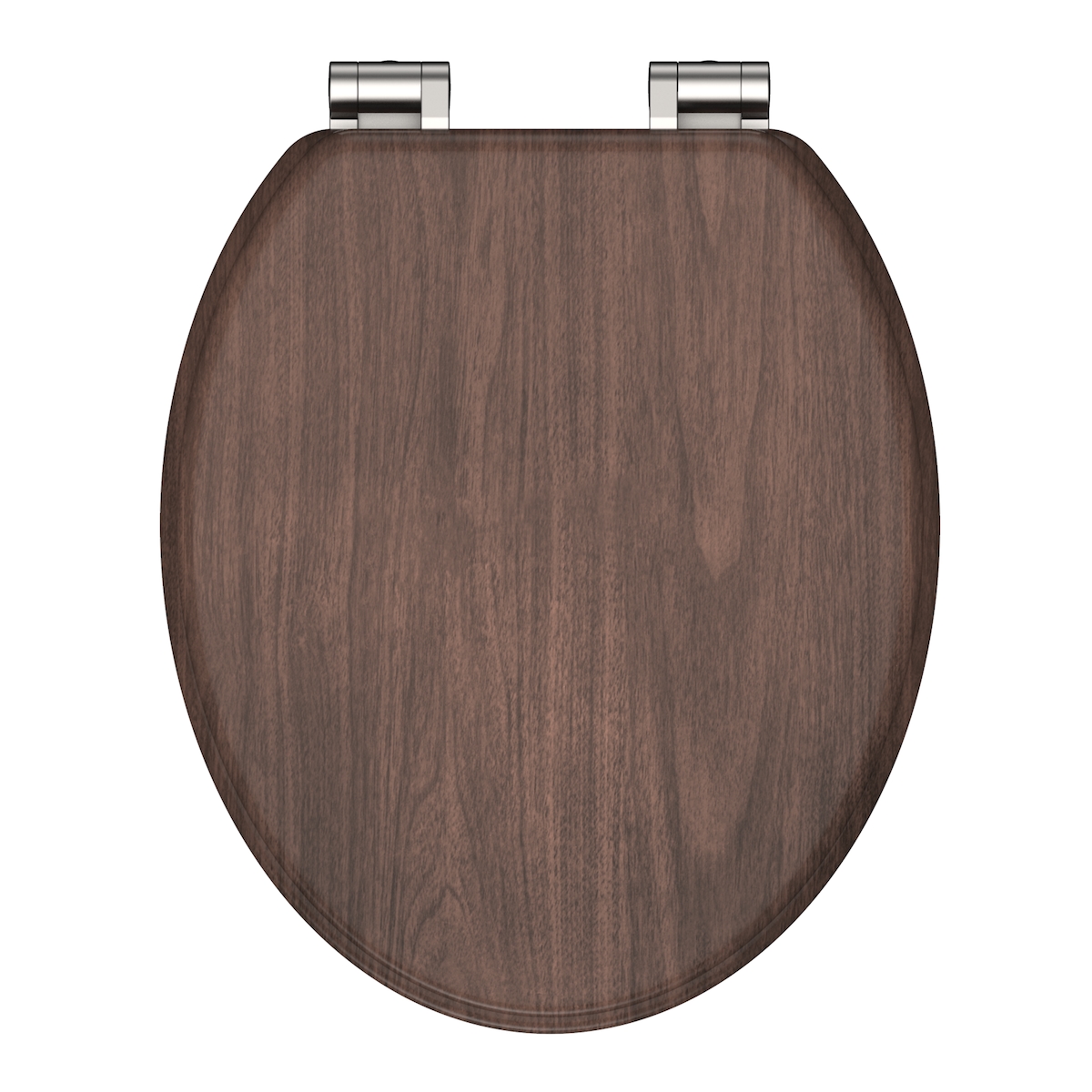 Schütte MDF WC Sitz DARK WOOD, Toilettendeckel mit Absenkautomatik Motiv, Klobrille mit Holzkern, Toilettensitz, WC Deckel Image