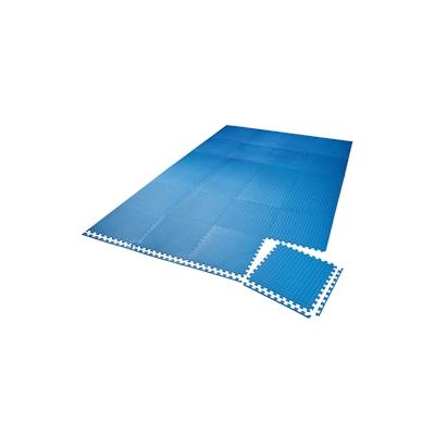 tectake Bodenschutzmatte 24-tlg. - blau - 404134 Image