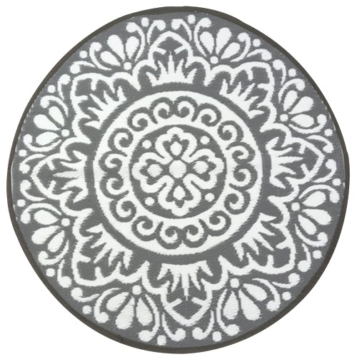 Outdoor-Teppich Kunststoffteppich Teppich Gartenteppich Badteppich Balkonteppich Terrassenteppich Außenteppich Terrassenmatte Rondo 120 cm Jet-Line Image