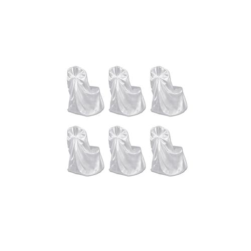 6 x Stuhlhusse für Hochzeit Bankett weiß