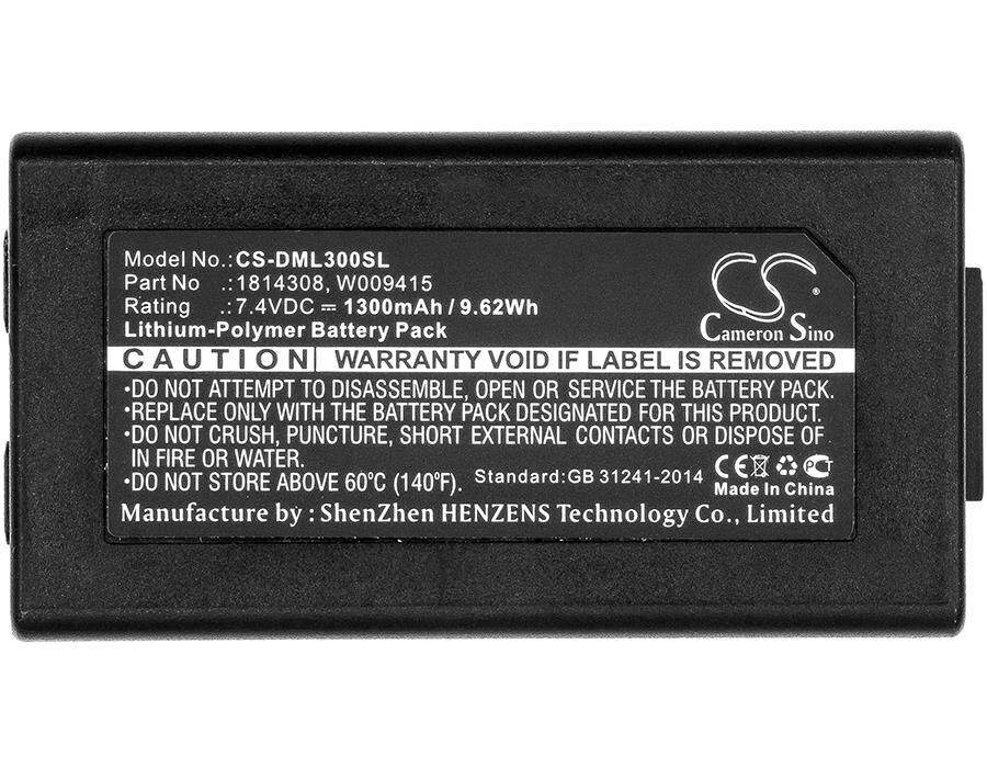 Cameron Sino Ersatzakku - CS-DML300SL - DYMO 1814308 / W009415 - 7,4 Volt 1300mAh Li-Polymer Image