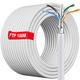 100m Ethernet Network Cable Outdoor Bulk | FTP 23AWG Shielded Gigabit Anti-jamming Flame Retardant Internet Cable Outdoor Weatherproof Direct Burial Ethernet cable | Cat 6, CCA, RJ45 | (100 Meters)