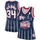 "Maillot Swingman Mitchell & Ness Hakeem Olajuwon Houston Rockets Hardwood Classics pour femme, bleu marine - Homme Taille: S"