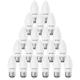 paul russells LED Light Edison Screw E27, 25W Bulb, 3W 250LM LED Bulbs, 2700K Warm White Lamps, Classic Frosted C37 ES Candle Energy Saving Light Bulbs, Pack of 20
