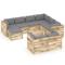 vidaXL Set Divani da Giardino con Cuscini 10 pz Legno Impregnato Verde