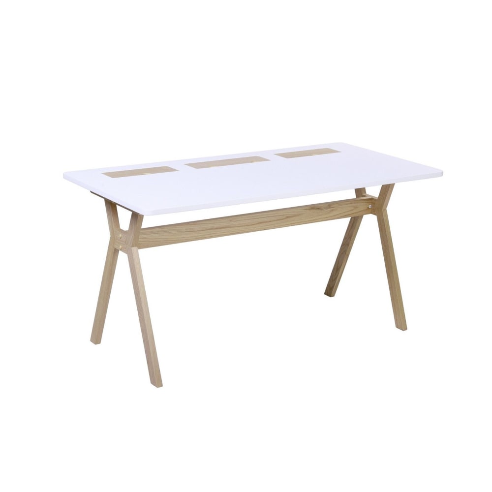 Bureau scandinave 150 cm blanc