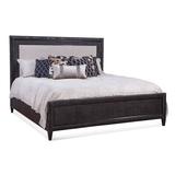 Birch Lane™ Jandre Low Profile Standard Bed Polyester in Gray/Black | 60 H x 76 W x 86 D in | Wayfair 5B74F57D047D462BAE5AA0C2BC70B80E