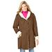 Plus Size Women's Faux-Shearling Toggle Coat by Woman Within in Nutmeg (Size 4X)