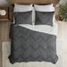 Union Rustic Winnie 3 Piece Embroidered Cotton Quilt Set Cotton in Black | Full | Wayfair 7983F8DD9E804407B69CA9374EF9CFE0