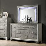 House of Hampton® Criztian 10 Drawer 50" W Dresser w/ Mirror Wood in Brown/Gray | 41 H x 50 W in | Wayfair CA0C881ED65E4741853A0401B81DFA90