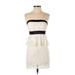 Forever 21 Casual Dress - Party: Ivory Print Dresses - Women's Size Small