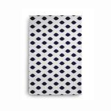 White 24 x 0.13 in Area Rug - Dakota Fields Lachine Polka Dots Area Rug in Navy/Chenille | 24 W x 0.13 D in | Wayfair