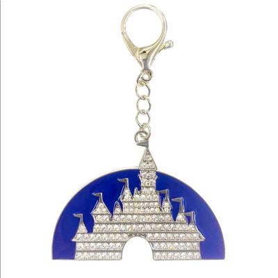 Disney Accessories | Fantasyland Castle Icon Charm/Keychain | Color: Blue/Silver | Size: Castle