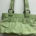 Coach Bags | Coach Leather Duffle Style Bag | Color: Green/Silver | Size: Os