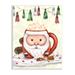 Stupell Industries Festive Santa Claus Marshmallow Mug Holiday Beverage Oversized Black Framed Giclee Texturized Art By Ziwei Li in Brown | Wayfair