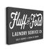 Stupell Industries Vintage Fluff & Fold Laundry Advertisement White XXL Framed Giclee Texturized Art By Lettered & Lined Canvas in Black | Wayfair