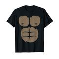 Gorilla Affen Kostüm Verkleidung Halloween Fasching Karneval T-Shirt