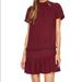 Kate Spade Dresses | Kate Spade New York Ruffle Shift Dress Deep Cherry | Color: Purple/Brown | Size: S