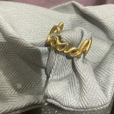 Coach Jewelry | Coach Signature Rare Edition Ring Sz 6-6.5 | Color: Gray | Size: 6-6.5
