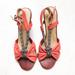 Anthropologie Shoes | Farylrobin For Anthropologie Sandal Heels | Color: Silver | Size: 7