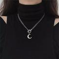 Urban Outfitters Jewelry | Chunky Moon Chain Statement Necklace | Color: Black | Size: Os