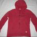 Carhartt Jackets & Coats | Carhartt Red Zip Up Logo Drawstring Hoodie Sweatshirt Jacket Womens Size Medium | Color: Red | Size: M