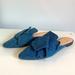 J. Crew Shoes | Denim Jcrew Pointed Flats | Color: Blue/Black | Size: 9