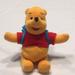 Disney Toys | Disney Winnie The Pooh Plush Bear W/ Backpack | Color: Red/Yellow | Size: 6” X 7” X 3”